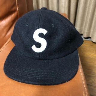 シュプリーム(Supreme)のsupreme Wool S Logo 6-Panel 黒 sロゴ ウール(キャップ)