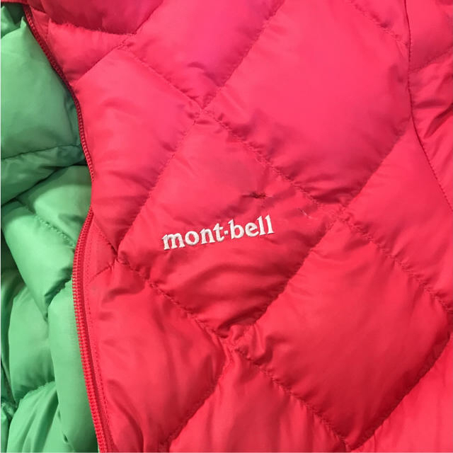 mont bell(モンベル)のモンベルキッズ リバーシブルダウン キッズ/ベビー/マタニティのキッズ服男の子用(90cm~)(ジャケット/上着)の商品写真