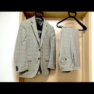 スーツカンパニー(THE SUIT COMPANY)のスーツカンパニースーツ SUITCOMPANY 160-8 Sサイズ 背抜き 茶(セットアップ)