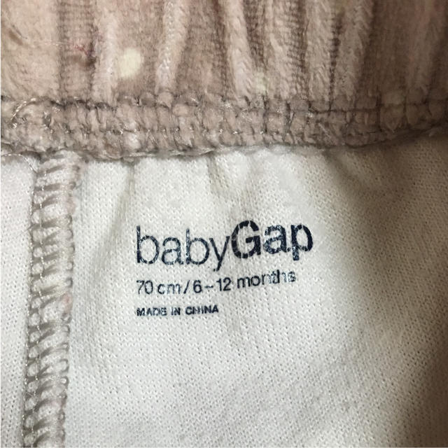 babyGAP(ベビーギャップ)のbabygap ドットフリースパンツ キッズ/ベビー/マタニティのベビー服(~85cm)(パンツ)の商品写真