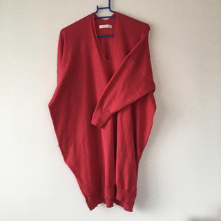 ショコラフィネローブ(chocol raffine robe)のvネックニット Ｌサイズ(ニット/セーター)