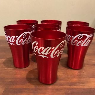 コカコーラ(コカ・コーラ)の7個セット！コカ・コーラ タンブラー アルミコップ マクドナル ノベルティグッズ(タンブラー)