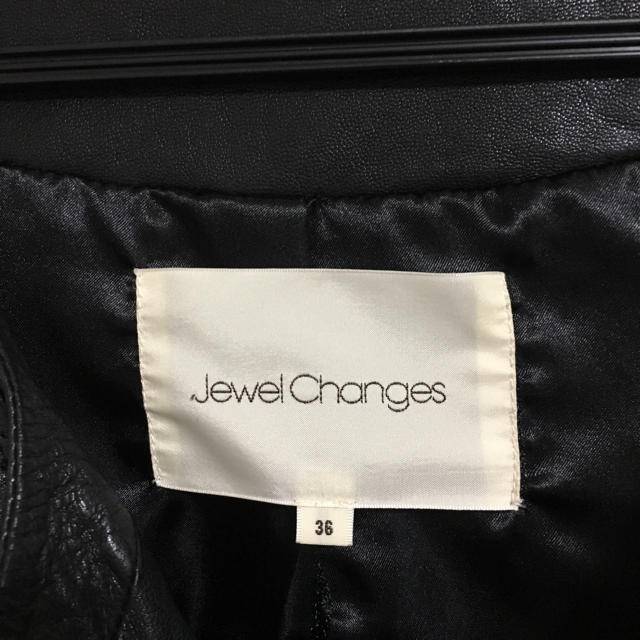 らかいので Jewel Changes - 羊革ライダースジャケットjewel changesの通販 by ハリファshop|ジュエルチェンジズならラクマ ジュエルチ