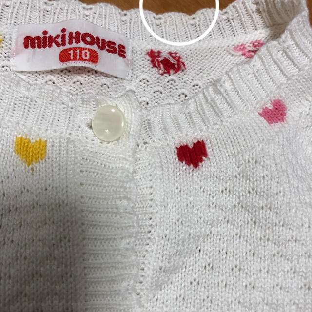 mikihouse(ミキハウス)のミキハウス カーディガン 110 キッズ/ベビー/マタニティのキッズ服女の子用(90cm~)(カーディガン)の商品写真