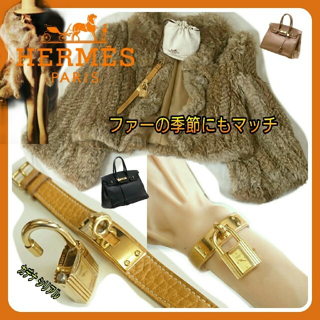 Hermes - HERMES秋コーデに💖ケリーウォッチ シャンパンゴールド 稼働