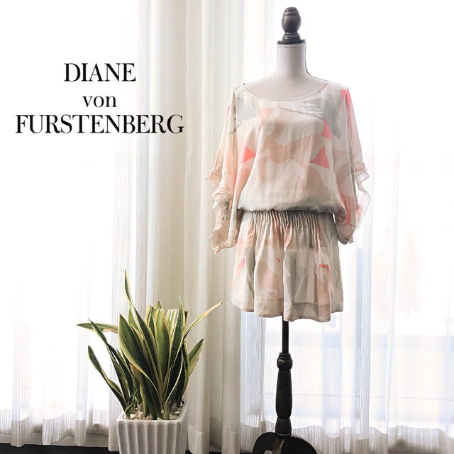 DIANE von FURSTENBERG(ダイアンフォンファステンバーグ)の【送料込】ダイアンフォンファステンバーグ シルクチュニック DVF レディースのトップス(チュニック)の商品写真