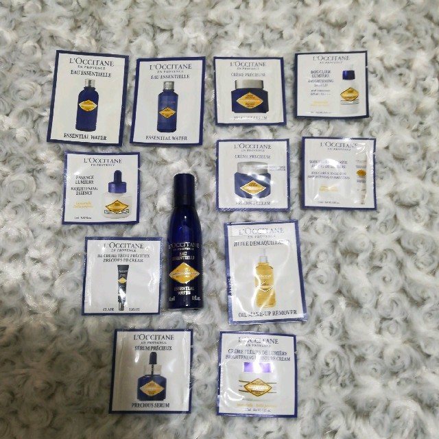 L'OCCITANE(ロクシタン)の新品 ロクシタン イモーテル 化粧水 美容液 乳液 クリーム サンプル セット コスメ/美容のスキンケア/基礎化粧品(化粧水/ローション)の商品写真