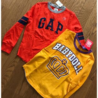 ベビードール(BABYDOLL)の新品☆BABY DOLL☆ GAP☆長Tシャツ☆2点set☆120(その他)