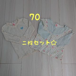 ニットプランナー(KP)のＫＰ 長袖 薄手生地 女の子 70(シャツ/カットソー)