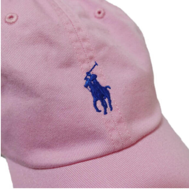 POLO RALPH LAUREN(ポロラルフローレン)のラルフローレン キャップ 帽子 ピンク 秋冬 レザー オシャレ 淡色 ポロ レディースの帽子(キャップ)の商品写真