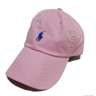 ポロラルフローレン(POLO RALPH LAUREN)のラルフローレン キャップ 帽子 ピンク 秋冬 レザー オシャレ 淡色 ポロ(キャップ)