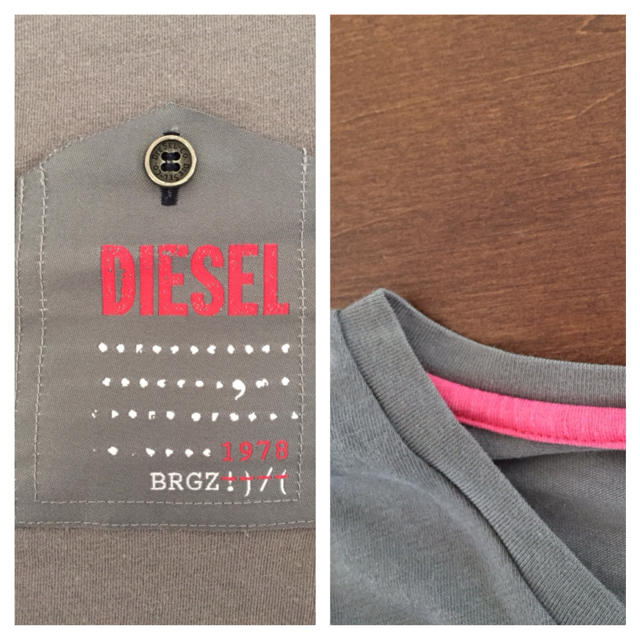 DIESEL(ディーゼル)のDIESEL TEE グレー Mサイズ  メンズのトップス(Tシャツ/カットソー(半袖/袖なし))の商品写真