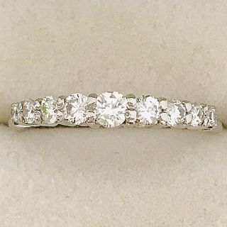 タサキ(TASAKI)の新品仕上済 TASAKI pt900 ダイヤ計0.37ct リング10.5号(リング(指輪))