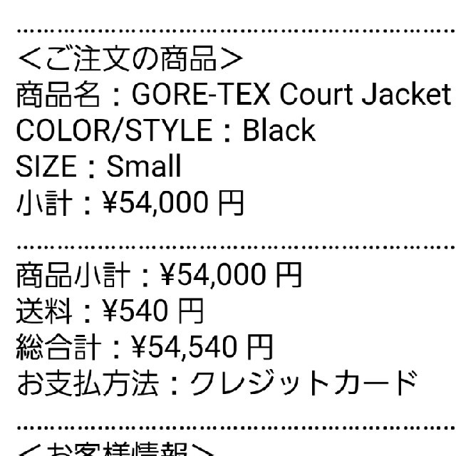 Supreme(シュプリーム)のSupreme gore-tex メンズのジャケット/アウター(マウンテンパーカー)の商品写真