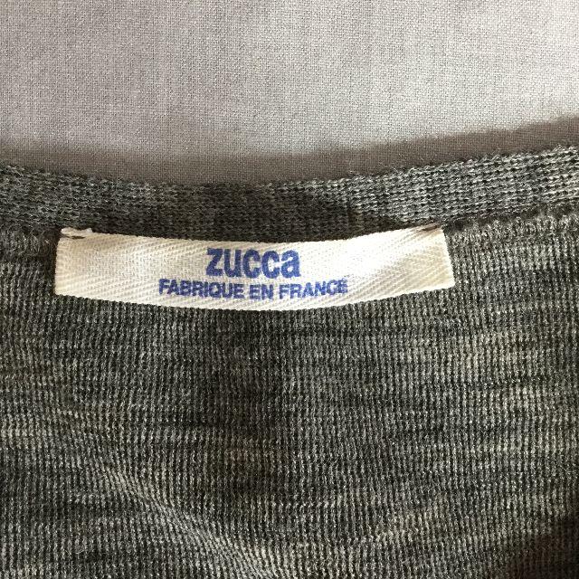 ZUCCa(ズッカ)のzucca ズッカ カーディガン 薄手 ウール グレー 灰色フランス製 １ レディースのトップス(カーディガン)の商品写真