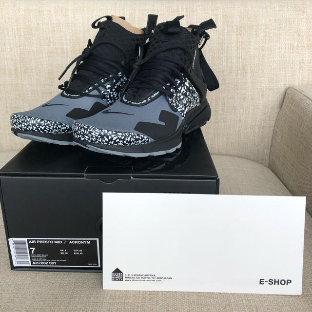 NIKE(ナイキ)の【即納 定価以下】ACRONYM X NIKE AIR PRESTO MID メンズの靴/シューズ(スニーカー)の商品写真