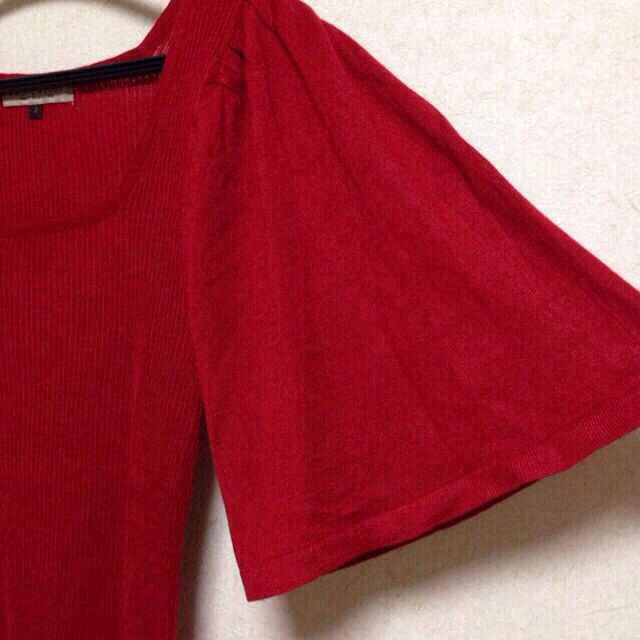 PROPORTION BODY DRESSING(プロポーションボディドレッシング)のプロポーション♡赤ニット レディースのトップス(ニット/セーター)の商品写真