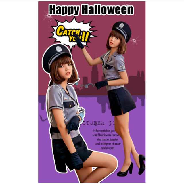 ラスト1着！《新品》ポリス コスプレ ハロウィン エンタメ/ホビーのコスプレ(衣装一式)の商品写真