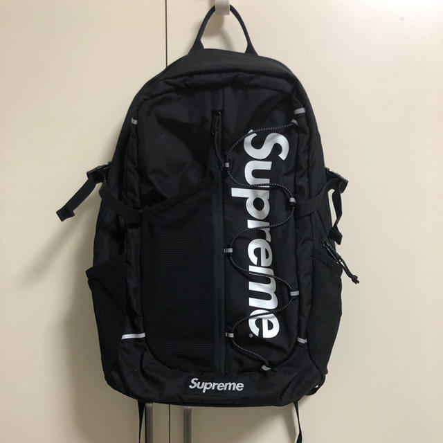 正規品 未使用 レア 希少17ss Supreme Backpack BLACK