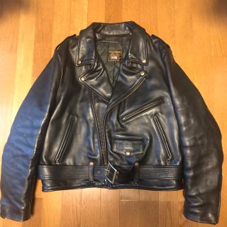 バンソン(VANSON)のバンソン VANSON ダブルレザーJKT 希少サイズ46(ライダースジャケット)