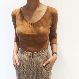 トゥデイフル(TODAYFUL)のtodayful Cottonwool Vneck Tops(ニット/セーター)