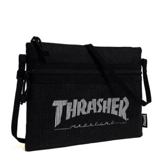 スラッシャー(THRASHER)の【THRASHER】サコッシュショルダーバッグ［BK/WH(メッシュ)］(ショルダーバッグ)