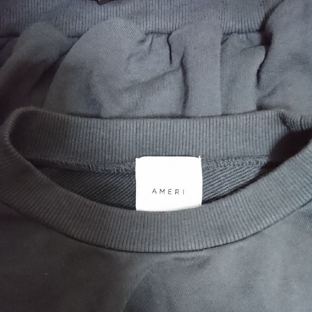 Ameri アメリ BACK BELT SWEAT TOP