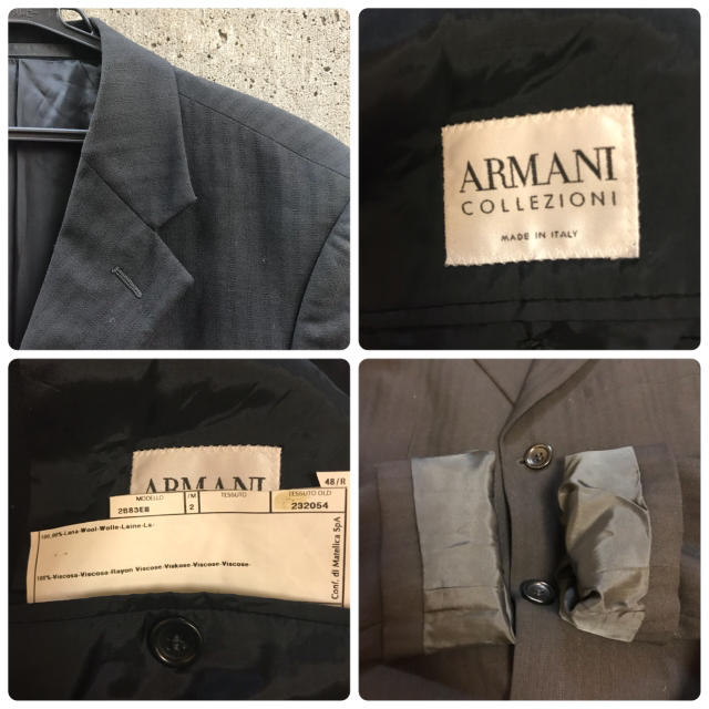 ARMANI COLLEZIONI(アルマーニ コレツィオーニ)のアルマーニコレッツォーニ 3つ釦ストライプ柄刺繍ジャケット/テーラード メンズのジャケット/アウター(テーラードジャケット)の商品写真