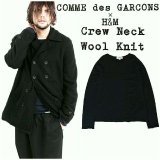 コムデギャルソン(COMME des GARCONS)の★美品★COMME des GARCONS★H&M★クルーネックニット★ブラック(ニット/セーター)