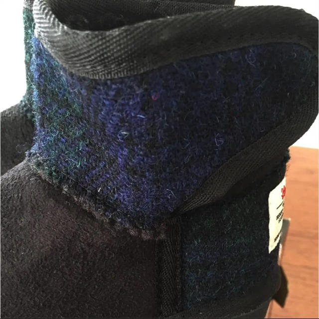 Harris Tweed(ハリスツイード)のハリスツイード ★ ムートン ブーツ ブラック 14 キッズ/ベビー/マタニティのベビー靴/シューズ(~14cm)(ブーツ)の商品写真