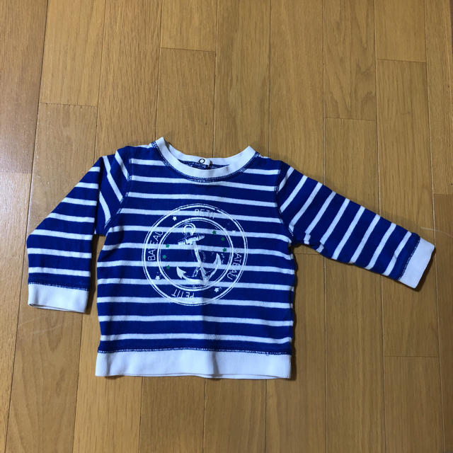 PETIT BATEAU(プチバトー)のプチバトー 長袖 12m74cm キッズ/ベビー/マタニティのベビー服(~85cm)(シャツ/カットソー)の商品写真