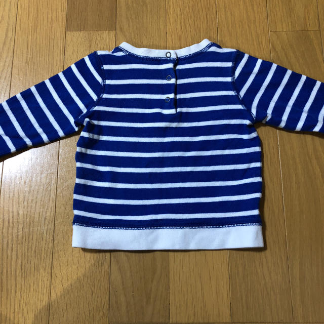 PETIT BATEAU(プチバトー)のプチバトー 長袖 12m74cm キッズ/ベビー/マタニティのベビー服(~85cm)(シャツ/カットソー)の商品写真