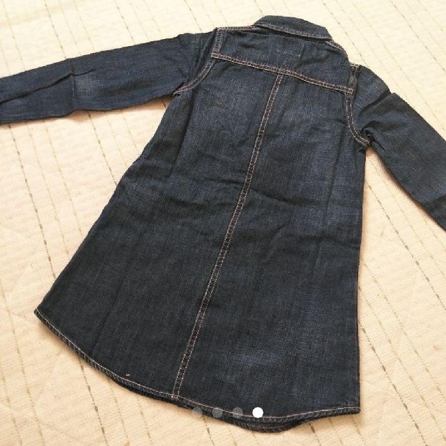 Lee(リー)の専用!リーLeeのデニムワンピ130ネイビー キッズ/ベビー/マタニティのキッズ服女の子用(90cm~)(ワンピース)の商品写真