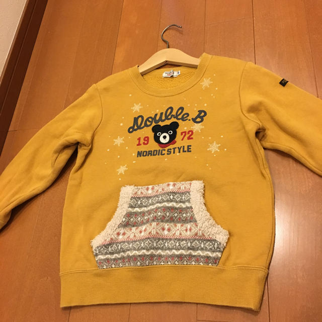 DOUBLE.B(ダブルビー)のダブルビー   トレーナー キッズ/ベビー/マタニティのキッズ服男の子用(90cm~)(ニット)の商品写真