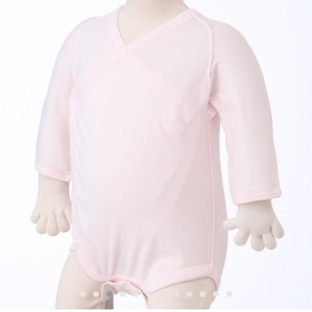 MUJI (無印良品)(ムジルシリョウヒン)のオーガニックコットンフライスロンパース2枚組 キッズ/ベビー/マタニティのベビー服(~85cm)(肌着/下着)の商品写真