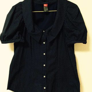 ダブルスタンダードクロージング(DOUBLE STANDARD CLOTHING)のダブスタ ドット柄半袖ブラウス(シャツ/ブラウス(半袖/袖なし))