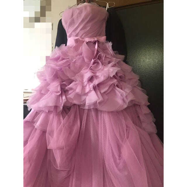 Vera Wang(ヴェラウォン)の(紫様 専用) verawang pink heyley ピンクヘイリー レディースのフォーマル/ドレス(ウェディングドレス)の商品写真