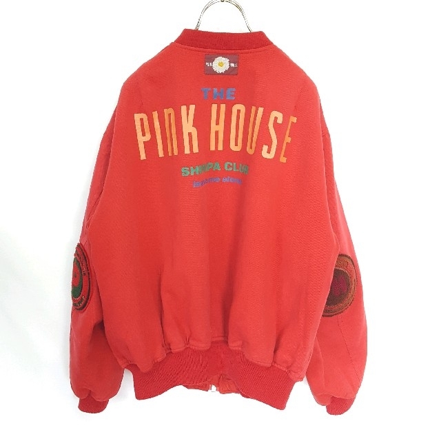 PINK HOUSE(ピンクハウス)の★PINK HOUSE MA-1 ビッグロゴ ワッペン フライトジャケット レディースのジャケット/アウター(ブルゾン)の商品写真