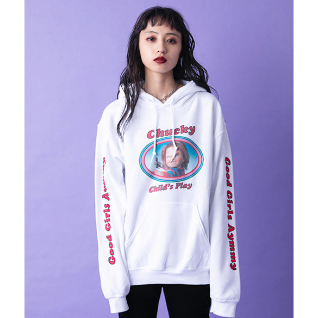 Aymmy in the batty girls(エイミーインザバッティーガール)のチャッキー CHUCKY Aymmy フーディー Sサイズ ノベルティー付 レディースのトップス(パーカー)の商品写真