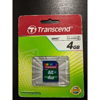 トランセンド(Transcend)の【新品未開封】Transcend SDHCカード 4GB Class4(PC周辺機器)