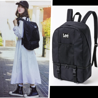 リー(Lee)のラスト1点！新品 Lee ムック本 リュック  ブラックロゴ 赤ロゴ完売！(リュック/バックパック)