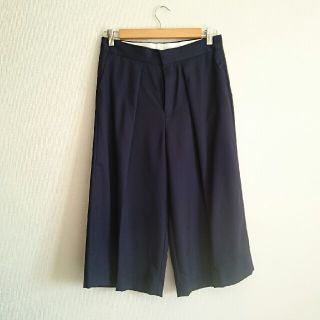 ハイク(HYKE)のHYKE クロップドパンツ サイズ2 ネイビー 15SS(クロップドパンツ)