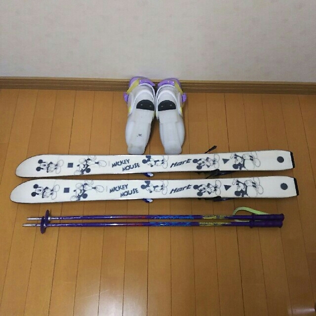スキー4点セット ジュニアキッズ (中古) スポーツ/アウトドアのスキー(ブーツ)の商品写真