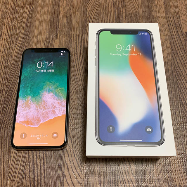 新しく着き iPhone - 超美品 iPhoneX 256GB SIMフリー 携帯電話本体