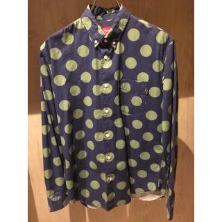 シュプリーム(Supreme)の希少 【 Supreme 】 Big Dot Shirt ネイビー Sサイズ(シャツ)