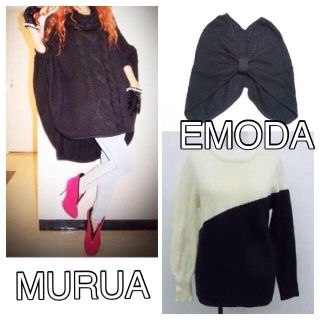 ムルーア(MURUA)のMURUA1点EMODA2点★お買い得(ポンチョ)