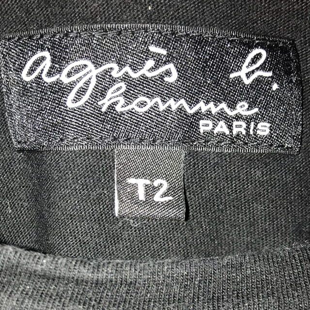 agnes b.(アニエスベー)のアニエスベー ブラック Tシャツ T2 メンズのトップス(Tシャツ/カットソー(半袖/袖なし))の商品写真