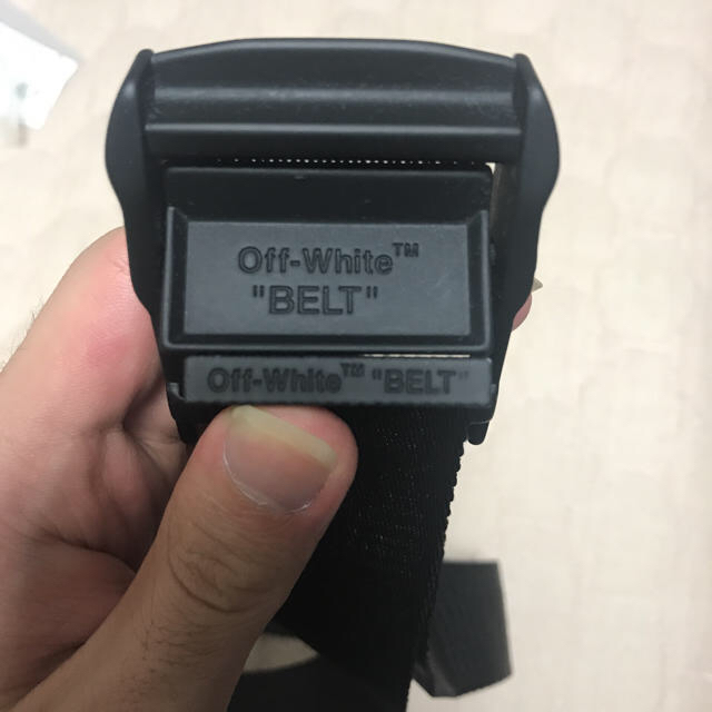 Off-white belt オフホワイト ベルト 黒 200cm