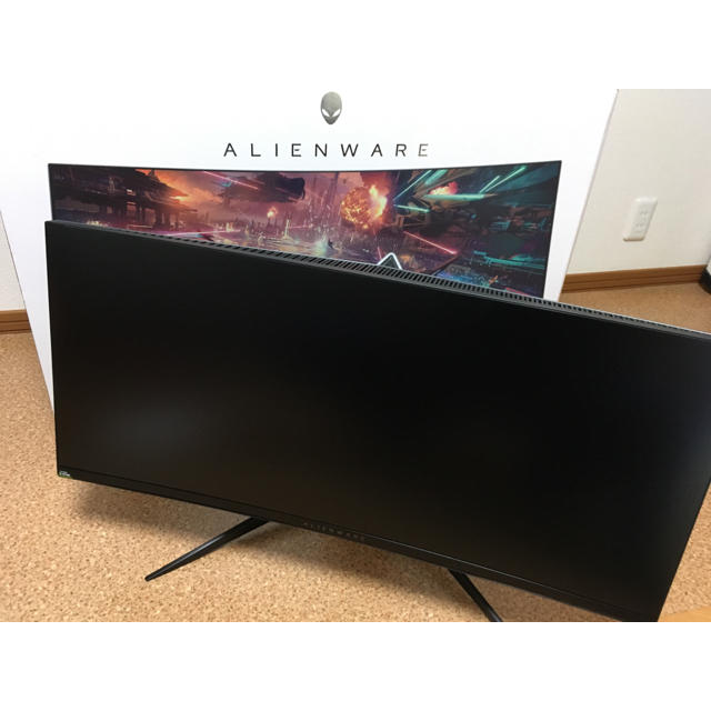 DELL(デル)のALIENWARE 160hz 【aw3418hw】ゲーミングモニター スマホ/家電/カメラのPC/タブレット(ディスプレイ)の商品写真