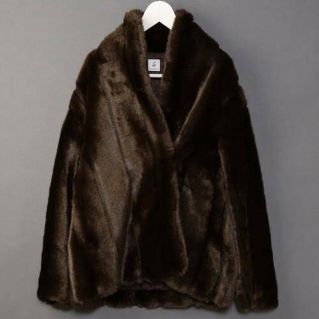 6 roku FAKE MINK FUR COAT ロク ファーコート36